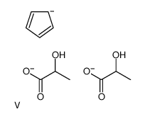 cyclopenta-1,3-diene,2-hydroxypropanoate,vanadium Structure