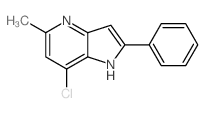 7-Chloro-5-methyl-2-phenyl-1H-pyrrolo[3,2-b]pyridine structure