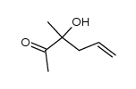 5-Hexen-2-one, 3-hydroxy-3-methyl- (9CI) Structure