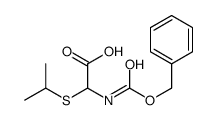 2-(benzyloxycarbonyl)-2-(isopropylthio)acetic acid Structure