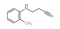 Propanenitrile,3-[(2-methylphenyl)amino]- Structure