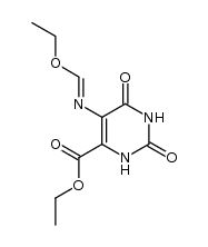 Ethyl 5-(ethoxymethyleneamino)orotate结构式