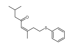 (Z)-2,6-dimethyl-8-(phenylthio)oct-5-en-4-one Structure