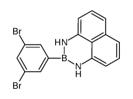 2-(3,5-Dibromophenyl)-2,3-dihydro-1H-naphtho[1,8-de][1,3,2]diazaborinine结构式