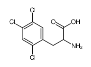 2-amino-3-(2,4,5-trichlorophenyl)propanoic acid结构式