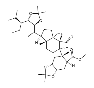 methyl (2R,3S,22S,23S)-2,3,22,23-di-isopropylidenedioxy-7-oxo-6,7-seco-5α-stigmastan-6-oate Structure