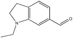 1-乙基-6-甲醛基吲哚啉盐酸盐结构式