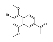2-acetyl-6-bromo-5,8-dimethoxynaphthalene Structure