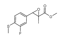 methyl 3-(3-fluoro-4-(methylthio)phenyl)-2-methyloxirane-2-carboxylate Structure