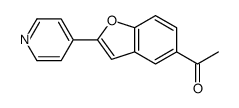 1-(2-pyridin-4-yl-1-benzofuran-5-yl)ethanone Structure