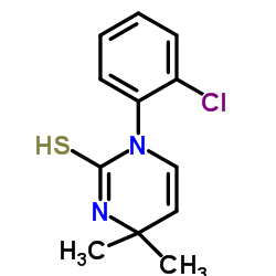 1-(2-Chlorophenyl)-4,4-dimethyl-3,4-dihydro-2(1H)-pyrimidinethione结构式
