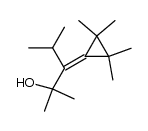 1-(2-hydroxy-2,4-dimethylpent-3-ylidene)-2,2,3,3-tetramethyl-cyclopropane结构式
