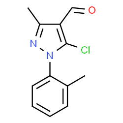 1H-Pyrazole-4-carboxaldehyde, 5-chloro-3-Methyl-1-(2-Methylphenyl) Structure