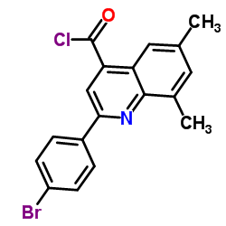 2-(4-Bromophenyl)-6,8-dimethyl-4-quinolinecarbonyl chloride结构式