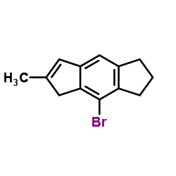 4-Bromo-6-methyl-1,2,3,5-tetrahydro-s-indacene Structure