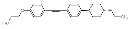 1-Propoxy-4-[[4-(trans-4-propylcyclohexyl)phenyl]ethynyl]benzene structure