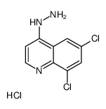 6,8-Dichloro-4-hydrazinoquinoline hydrochloride结构式
