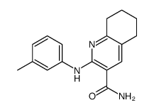2-(3-methylanilino)-5,6,7,8-tetrahydroquinoline-3-carboxamide结构式