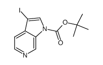 3-碘-1H-吡咯并[2,3-c]吡啶-1-羧酸叔丁酯结构式
