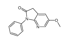 5-methoxy-1-phenyl-1,3-dihydro-pyrrolo[2,3-b]pyridin-2-one Structure