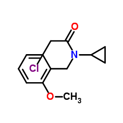 2-Chloro-N-cyclopropyl-N-(2-methoxybenzyl)acetamide Structure