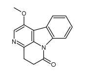 4,5-dihydro-1-methoxy-6H-indolo[3,2,1-de][1,5]naphthyridin-6-one结构式