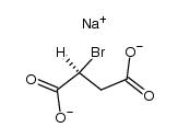 (S)-bromo-succinic acid , disodium salt Structure