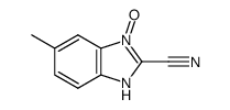 1H-Benzimidazole-2-carbonitrile,5-methyl-,3-oxide(9CI)结构式
