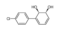 (1S,2R)-3-(4-chlorophenyl)cyclohexa-3,5-diene-1,2-diol结构式