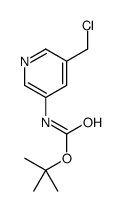 tert-butyl N-[5-(chloromethyl)pyridin-3-yl]carbamate结构式