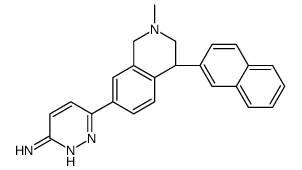 6-[(4S)-2-methyl-4-naphthalen-2-yl-3,4-dihydro-1H-isoquinolin-7-yl]pyridazin-3-amine Structure