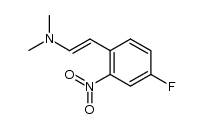 1-Dimethylamino-2-(4-fluoro-2-nitro)phenylethene结构式