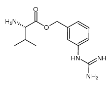 L-valine [3-[(aminoiminomethyl)amino]phenyl]methyl ester Structure