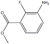 methyl 3-amino-2-fluorobenzoate结构式