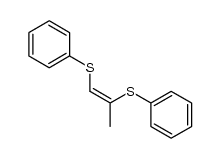 (Z)-1,2-bis(phenylsulfanyl)prop-1-ene Structure