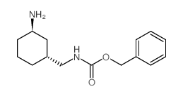 Benzyl trans-(3-aminocyclohexyl)methylcarbamate结构式