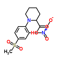 1-[4-(METHYLSULFONYL)-2-NITROPHENYL]PIPERIDINE-2-CARBOXYLIC ACID picture