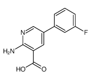 2-amino-5-(3-fluorophenyl)pyridine-3-carboxylic acid Structure