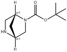 (1R,4R)-rel-tert-Butyl 2,5-diazabicyclo[2.2.1]heptane-2-carboxylate Structure