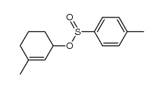 3-methylcyclohex-2-enyl toluene-p-sulphinate结构式