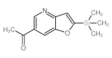 1-(2-(Trimethylsilyl)furo[3,2-b]pyridin-6-yl)ethanone结构式