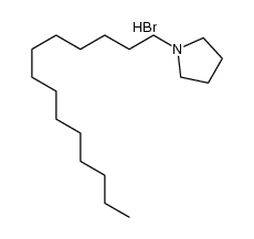 1-tetradecylpyrrolidine hydrobromide结构式