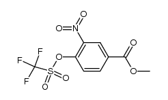 3-nitro-4-trifluoromethanesulfonyloxy-benzoic acid methyl ester Structure