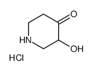 4-Piperidinone, 3-hydroxy-, hydrochloride结构式
