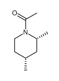 Piperidine, 1-acetyl-2,4-dimethyl-, cis- (9CI) Structure