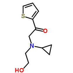 2-[Cyclopropyl(2-hydroxyethyl)amino]-1-(2-thienyl)ethanone结构式
