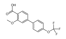 2-methoxy-4-[4-(trifluoromethoxy)phenyl]benzoic acid结构式