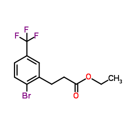 Ethyl 3-[2-bromo-5-(trifluoromethyl)phenyl]propanoate Structure