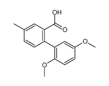 2-(2,5-dimethoxyphenyl)-5-methylbenzoic acid结构式