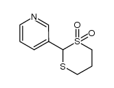 3-(1,3-dithian-2-yl)pyridine 1,1-dioxide结构式